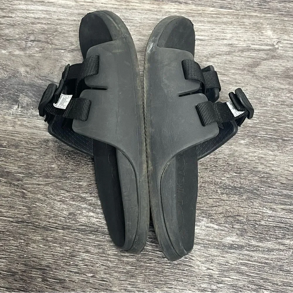 Chaco Kids Chillos Slide Slip-On Sandals in‎ Black Size 5M Youth Lounge Beach
